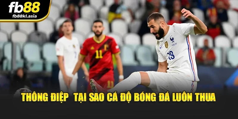 Thông điệp tại sao cá độ bóng đá luôn thua